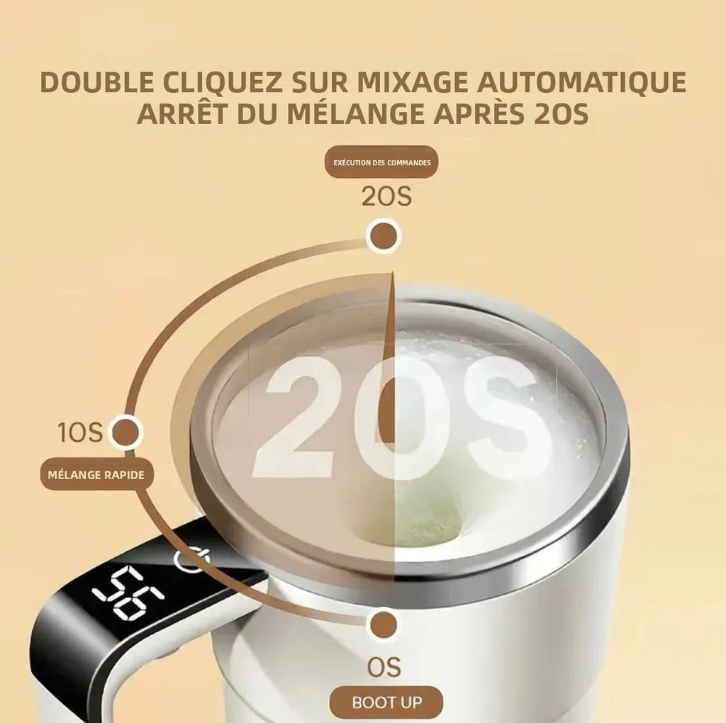 Démonstration du mélange automatique du mug MixMug - double-clic pour démarrer