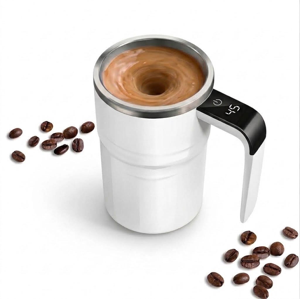 MixMug coloris blanc - mug électrique auto-mélangeur